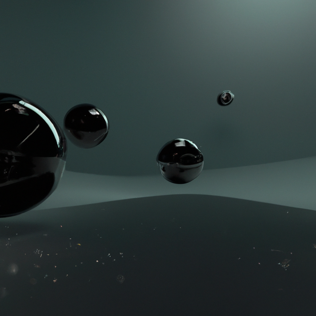 Футуристичный фон с градиентами, стекломорфизмом и 3D-сферами